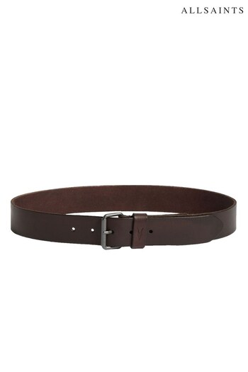 AllSaints Brown 35mm Flat Strap Belt (D98843) | £55