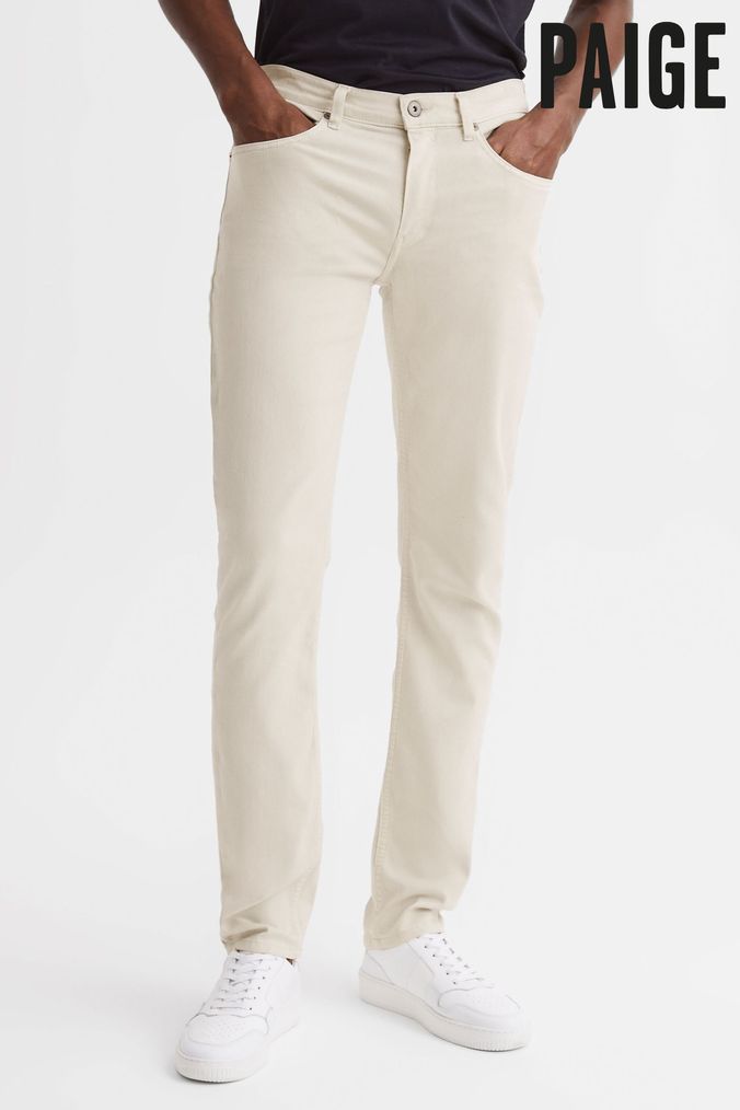Cream colour sale jeans