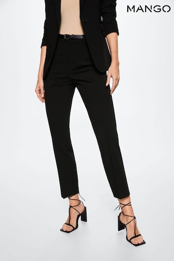 Mango Pleated Black Suit Trousers (D98927) | £36