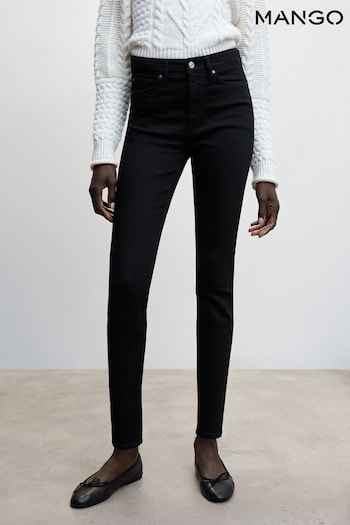 Mango Black Soho High-Waist Skinny Jeans (D98964) | £36