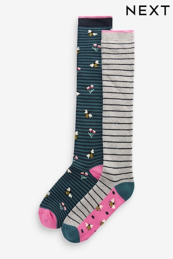 Bees Welly Socks 2 Pack (D99053) | £12