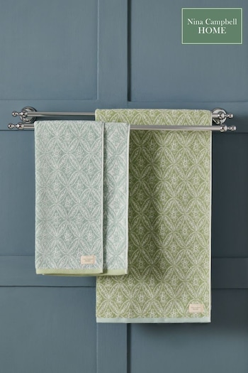 Nina Campbell Green Kyoto Towel (D99096) | £14 - £24