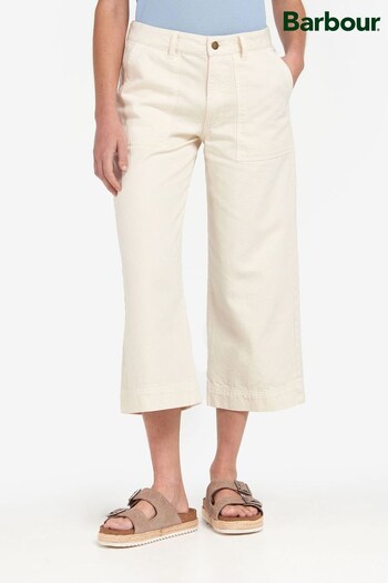 Barbour® White Southport Crop Jeans (D99359) | £75