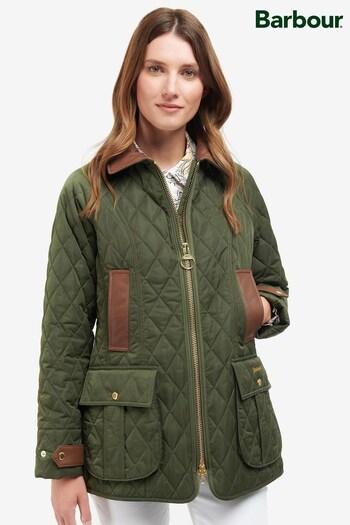 Barbour® Green Premium Beadnell Quilted Jacket (D99623) | £249