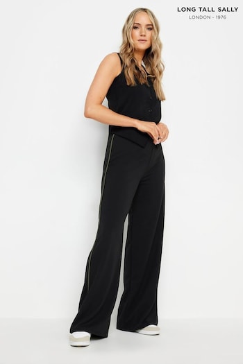 Long Tall Sally Black Side Stripe Trousers (E00268) | £37