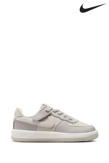 Nike Grey Junior Air Force 1 Low LV8 EasyOn Trainers (E00355) | £53