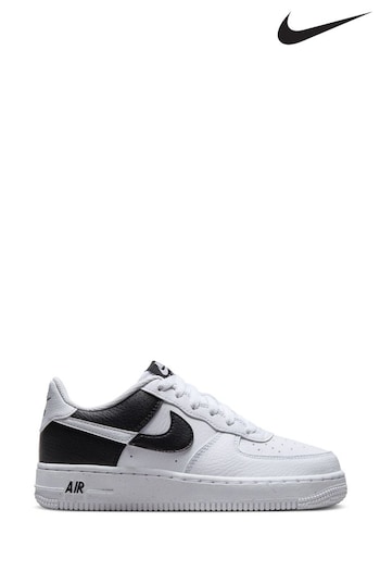 Nike olive White/Black Youth Air Force 1 Trainers (E00358) | £75
