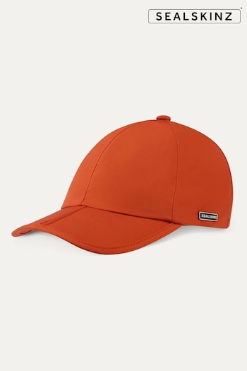 Sealskinz Orange Salle Waterproof All Weather Foldable Peak Knitwear Cap (E00413) | £30
