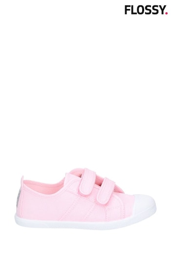 Flossy Pink Sasha Junior Touch Fastening Shoes Wedge (E00660) | £29