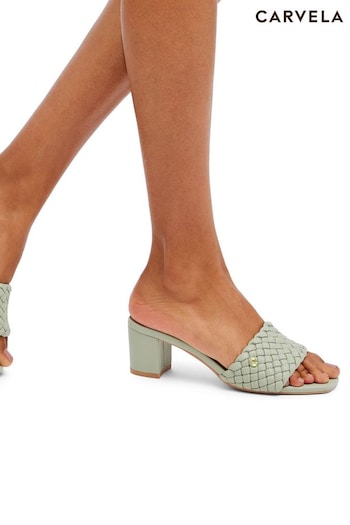 Carvela Green Lattice Sandals (E00907) | £119