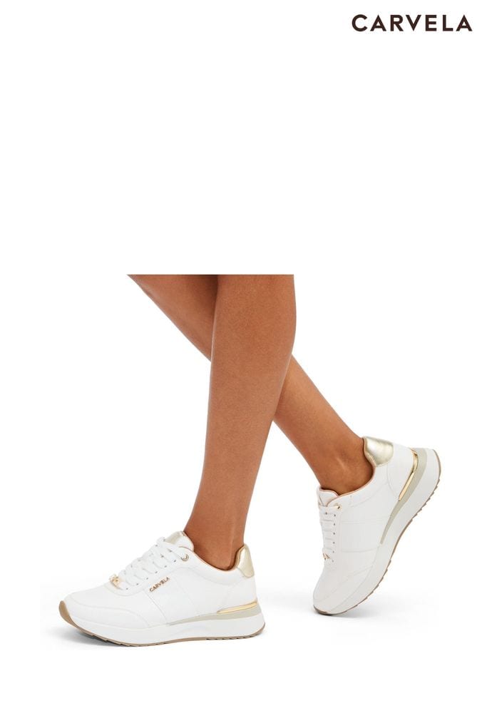 Next white trainers womens online