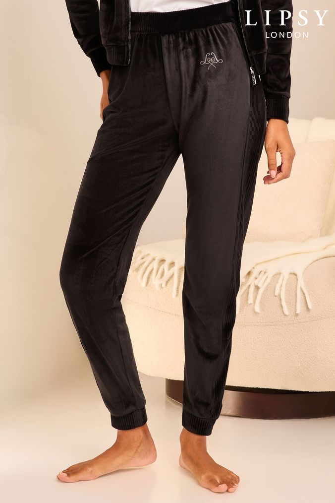 Buy Older Boys Older Girls Unisex Women s Younger Boys Younger Girls Lipsy Black Joggers Online FitminShops