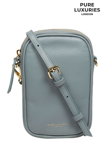 Pure Luxuries London Alaina Nappa Leather Cross-Body Phone Bag (E01050) | £36