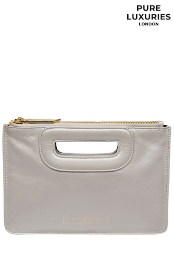 Pure Luxuries London Esher Leather Clutch Bag (E01052) | £39