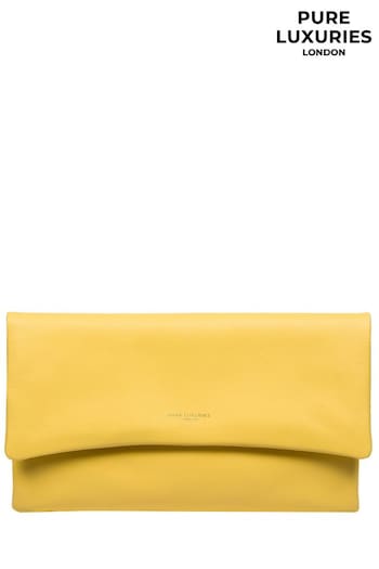 Pure Luxuries London Amelia Nappa Leather Clutch Bag (E01055) | £39