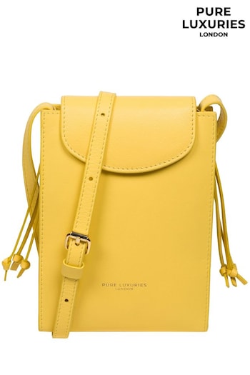 Pure Luxuries London Kiana Nappa Leather Cross-Body Phone Bag (E01059) | £35
