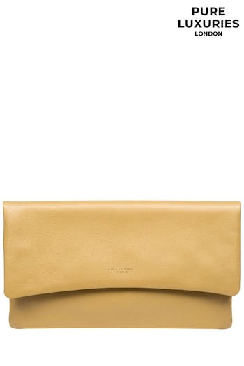 Pure Luxuries London Amelia Nappa Leather Clutch Bag (E01065) | £39