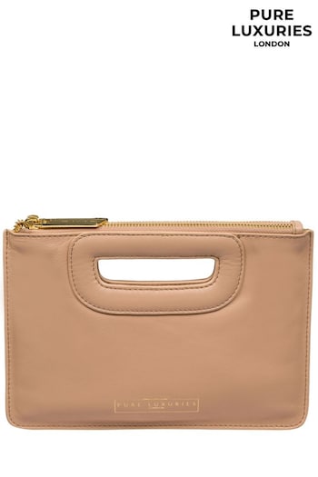 Pure Luxuries London Esher Leather Clutch Bag (E01066) | £39