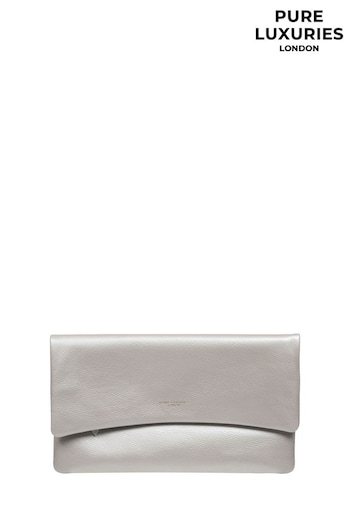 Pure Luxuries London Amelia Nappa Leather Clutch Bag (E01075) | £39