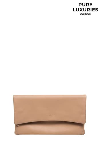 Pure Luxuries London Amelia Nappa Leather Clutch Bag (E01076) | £39