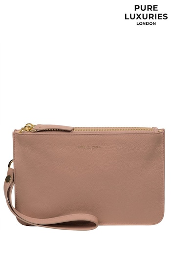 Pure Luxuries London Addison Nappa Leather Clutch Bag (E01080) | £39