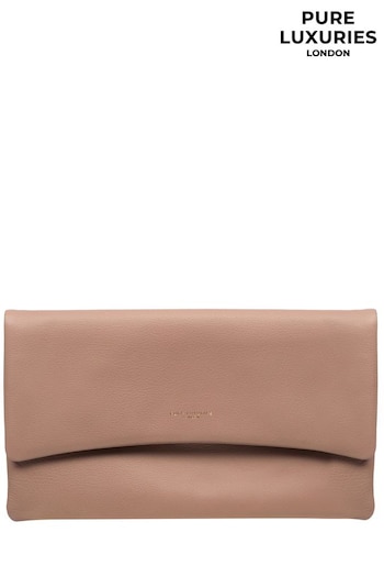 Pure Luxuries London Amelia Nappa Leather Clutch Bag (E01082) | £39