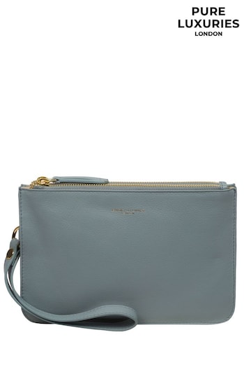 Pure Luxuries London Addison Nappa Leather Clutch Bag (E01096) | £39