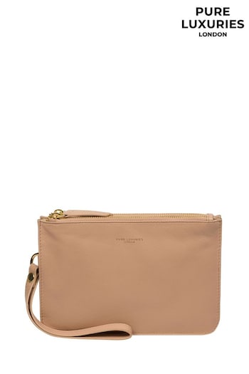 Pure Luxuries London Addison Nappa Leather Clutch Bag (E01108) | £39