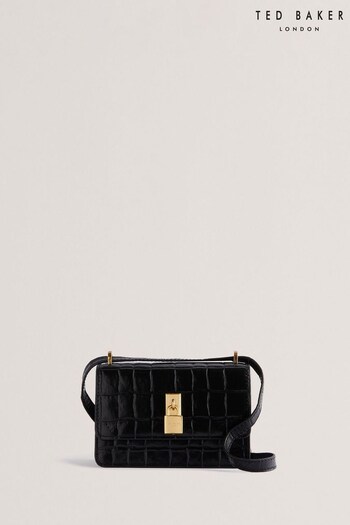Ted Baker Padlock Detail Shoulder Black Mini Bag (E01189) | £110
