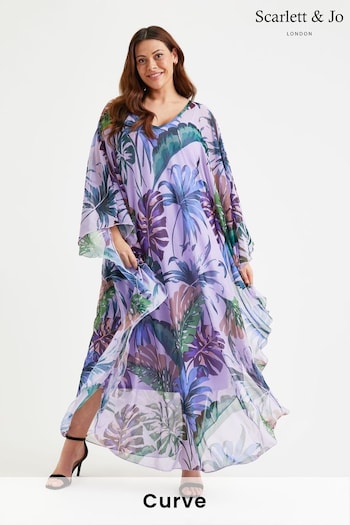 Scarlett & Jo Multi Maxi Kaftan (E01439) | £120