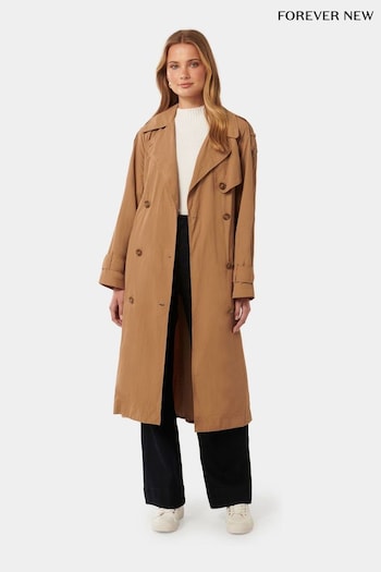 Forever New Brown Alexis Summer Trench Coat (E01441) | £110