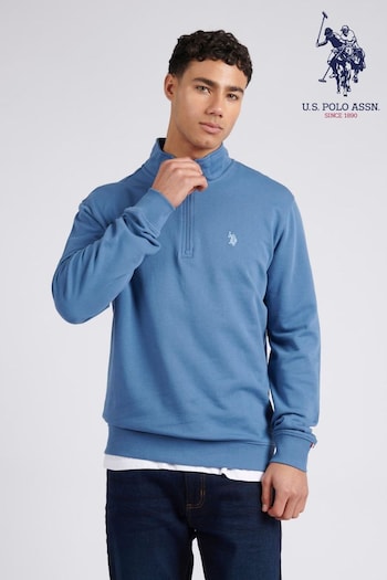 U.S. Polo Assn. Mens Classic Fit 1/4 Zip Sweatshirt (E01842) | £65