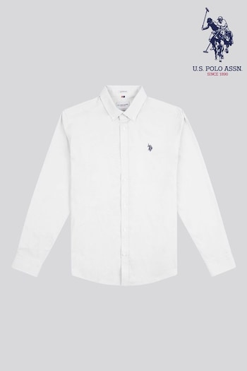 U.S. Polo hooded Assn. Mens Stretch Cotton Poplin Shirt (E01853) | £50