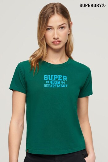 Superdry Green Super Athletics Fitted T-Shirt (E02115) | £27