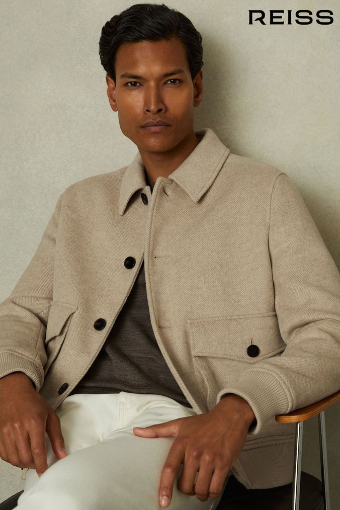 Reiss harrington jacket store