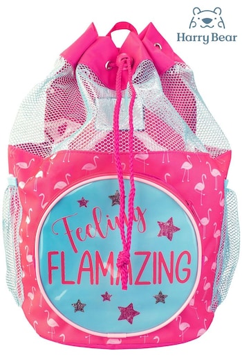Harry Bear Pink Flamingo Swim Bag (E02293) | £19
