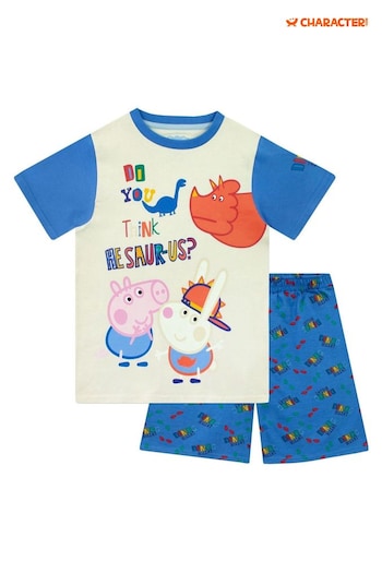 Character Blue George Pig Dinosaur Short Pyjamas (E02295) | £15
