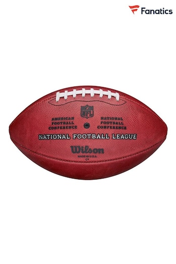 Fanatics Wilson NFL Authentic Duke Game Leather Football Brown Shirt (E02362) | £145