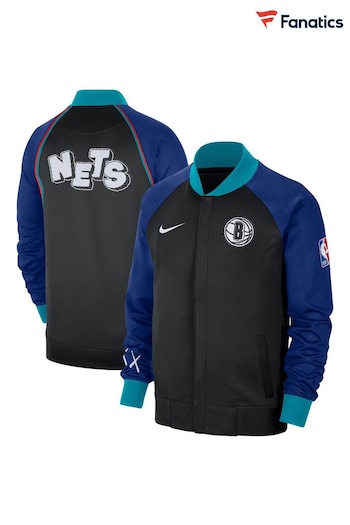 Fanatics Brooklyn Nets City Edition Thermaflex Black Jacket (E02372) | £135