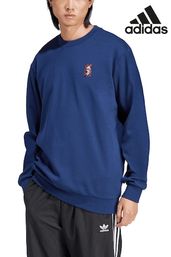 adidas Blue Juventus Cultural Stories Sweater (E02375) | £65