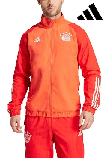 adidas Red FC Bayern Presentation Jacket (E02479) | £75
