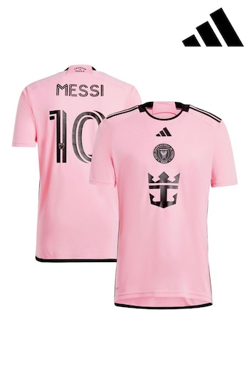 adidas herren Pink Inter Miami CF Home 2024 Messi Shirt (E02528) | £90
