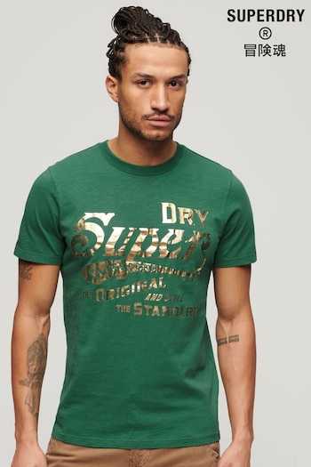 Superdry Green Workwear Graphic T-Shirt (E02536) | £30