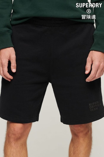 Superdry Black Luxury Sport Loose Shorts (E02539) | £40