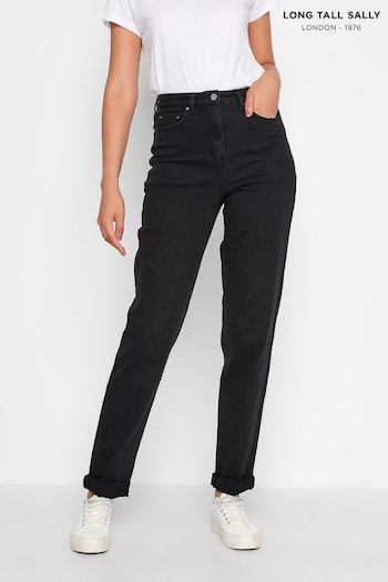 Long Tall Sally Black Mom UNA Stretch dri Jeans (E02698) | £39