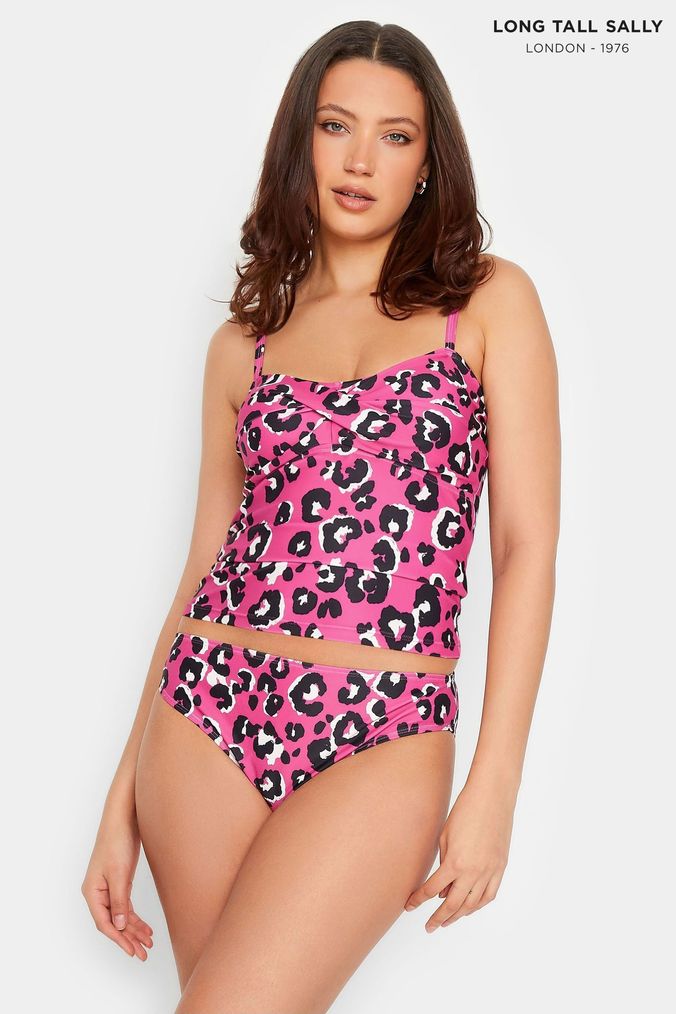 Buy Women s Pink Animal Print Swimwear Online Next UK