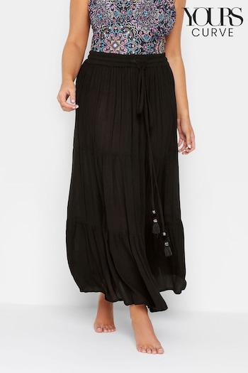 Yours Curve Black Beach Skirt (E02783) | £22