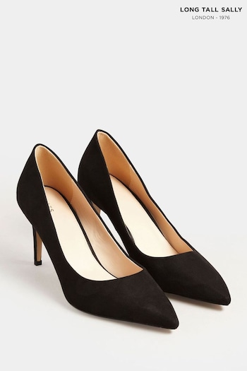 Long Tall Sally Black Point Court Shoes (E02845) | £37