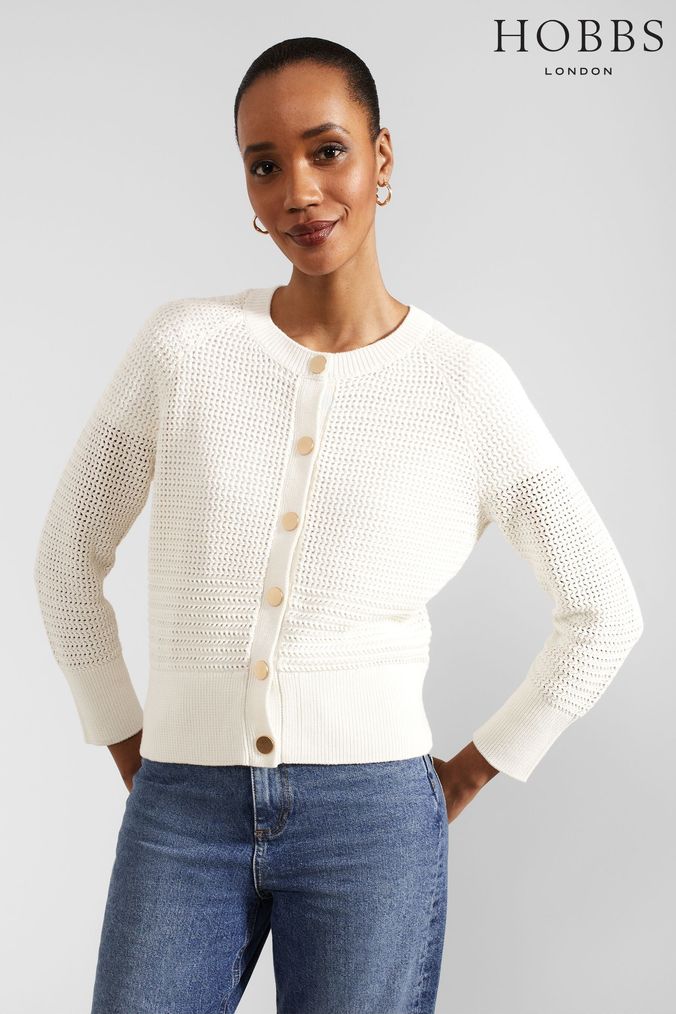 Hobbs cropped cardigan shop