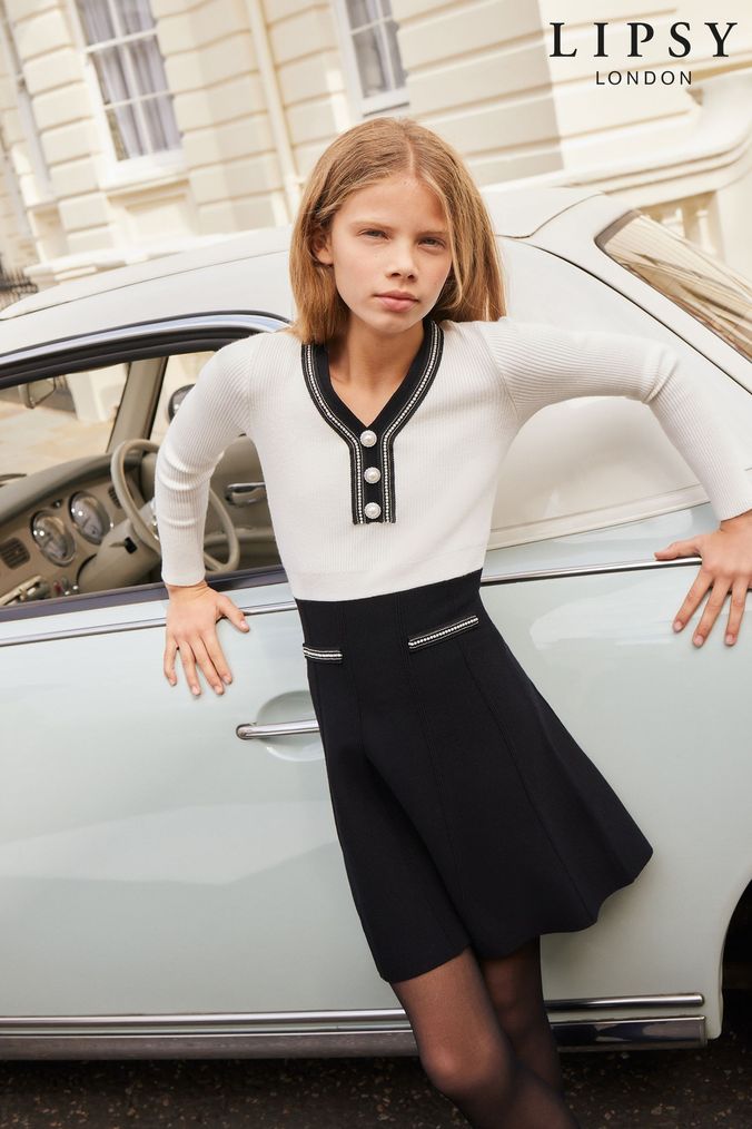 Girls Black Jumper Dresses Next UK
